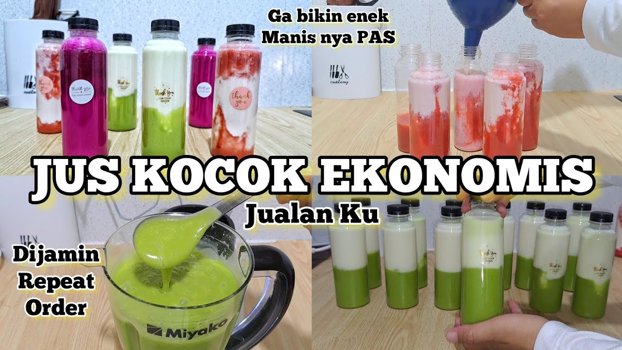 JUS KOCOK EKONOMIS LARIS MANIS DI BULAN PUASA #idejualan #jualanonline #jusbuahsegar #irt #jualan