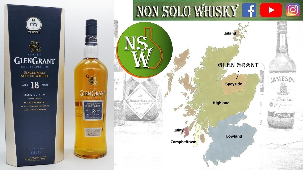 Glen Grant 18 yo Speyside Single malt scotch whisky 43%