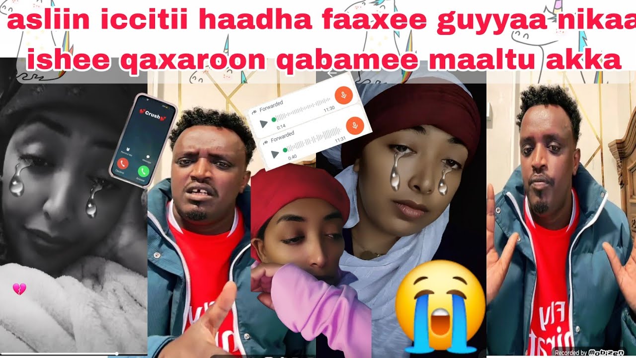 😭 aslin icciti haadha faaxee guyyaa nikaa ishee qaxaroon qabame maaltu akka mudate