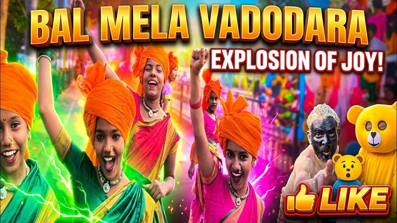 Bal Mela 2026 l Bal Mela kamati Baugh Vadodara l Sayaji Garden l Sayaji Carnival Vadodara l Vlog l