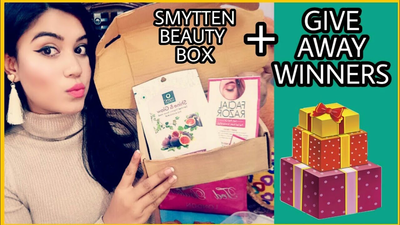 Smytten Beauty box Rs 199 Unboxing + Giveaway Winners announcement + surprise for my lovefam too😘