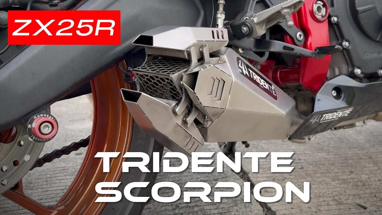 Tridente Scorpion Robotic Exhaust on Kawasaki ZX25R