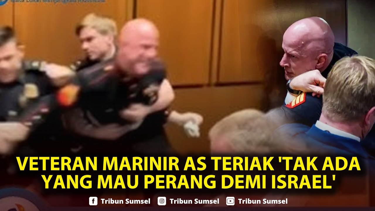 🔴Teriak “Tak Mau Perang untuk Israel”, Veteran Marinir AS Diusir dari Sidang Kongres