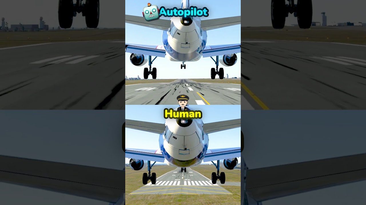 Autopilot VS Human Landing an Airplane | Airbus Edition: ToLiss Airbus A319