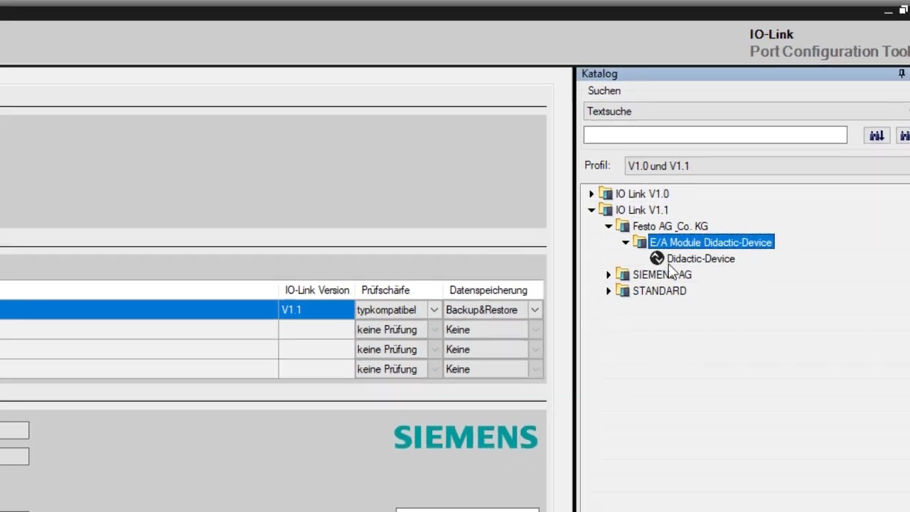 Inbetriebnahme eines Siemens IO-Link Masters