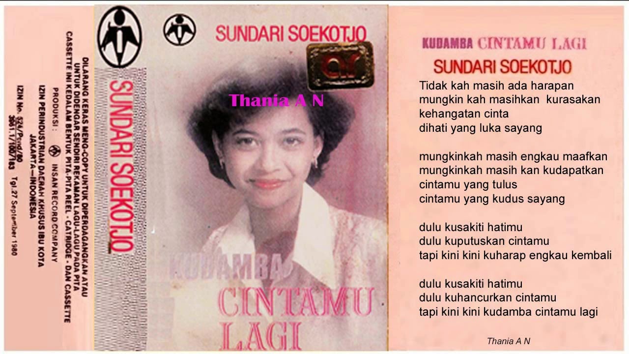 Sundari Sukoco  ~  Kudamba Cintamu Lagi ( Bam R )1983