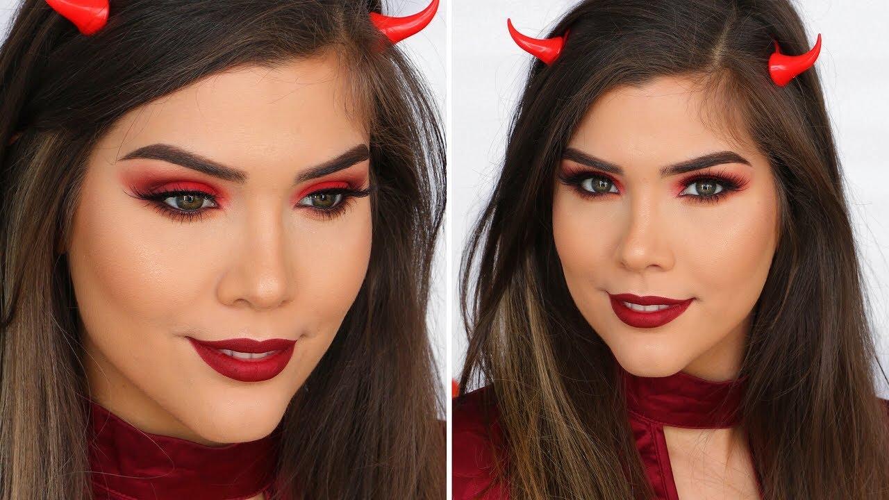 DEMON / DEVIL HALLOWEEN MAKEUP TUTORIAL | Katerina Williams