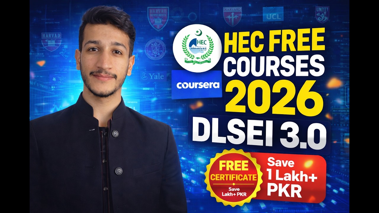 HEC DLSEI 3.0 Courses 2026 | Free Certificate on Coursera | Full Guide (Urdu)