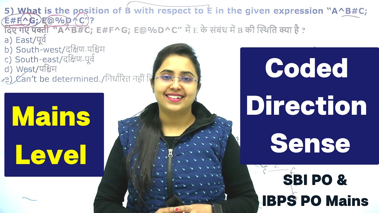 Mains Level Coded Direction Sense || SBI PO & IBPS PO Mains || Exam में ऐसा ही आएगा || Smriti Sethi