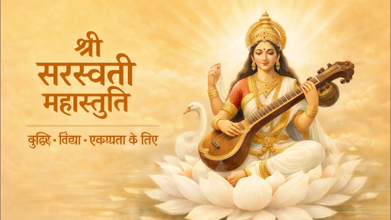श्री सरस्वती महास्तुति | दिव्य संस्कृत पाठ | महास्तुति संस्कृत | बुद्धि और विद्या पाठ