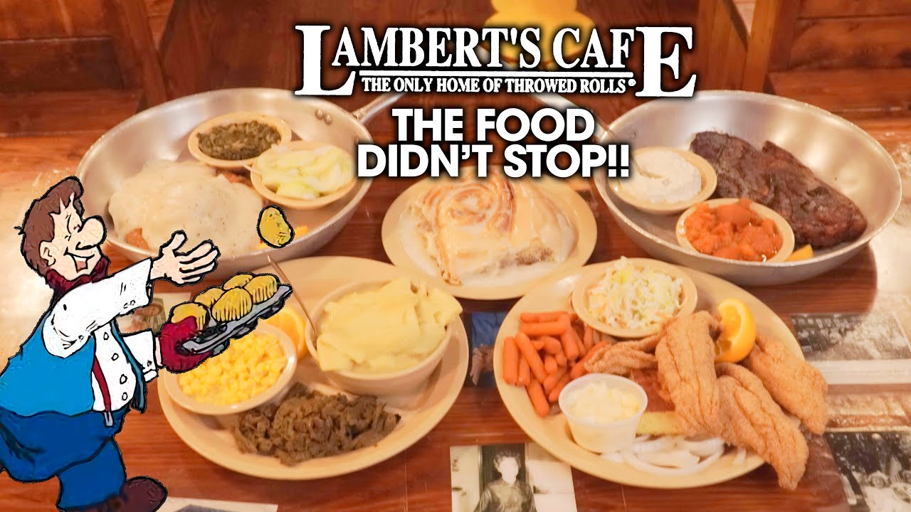 Lambert's Endless Homestyle Food Challenge w/ Throwed Rolls!!