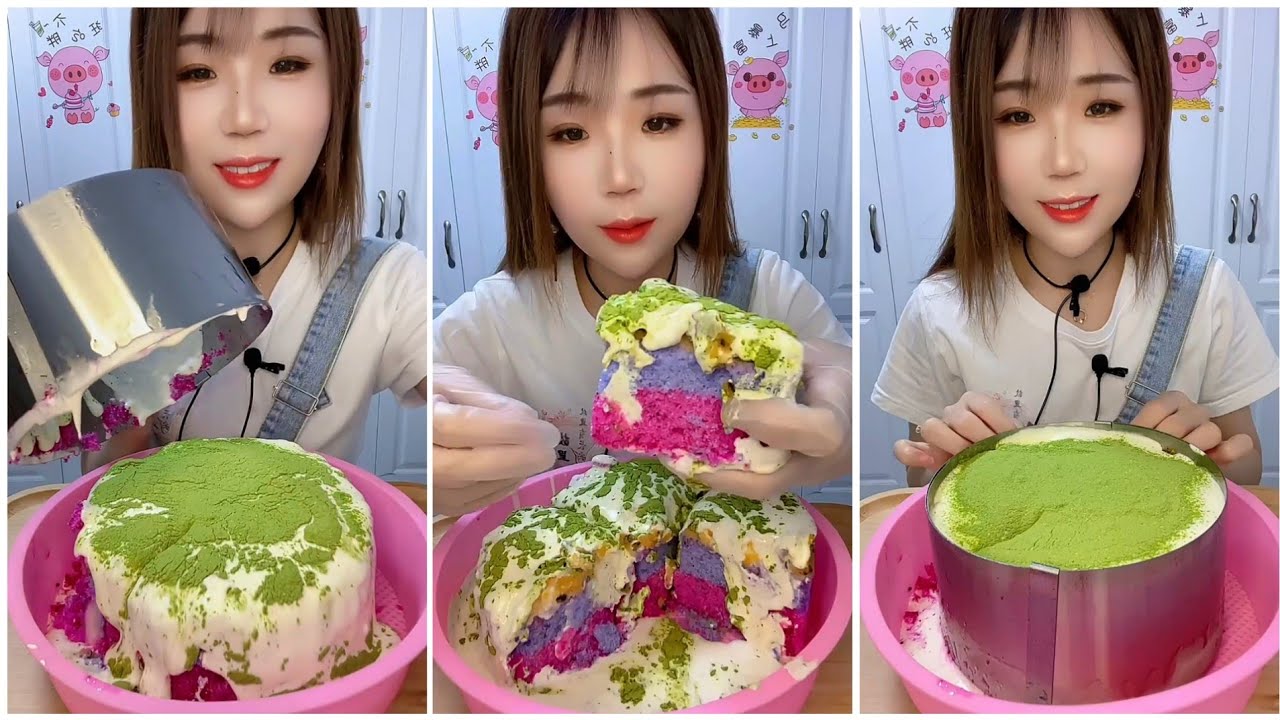 ASMR ICE EATING | MATCHA & MILK POWDER | RELAX VIDEO