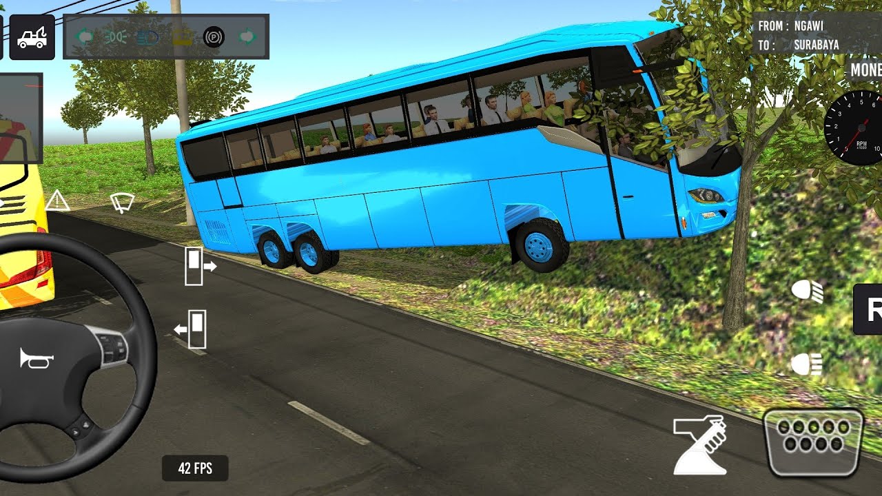BUSSID Season 2 – Part 123 😨 | No Brake Downhill Disaster😭 couch bus simulator India 🇮🇳