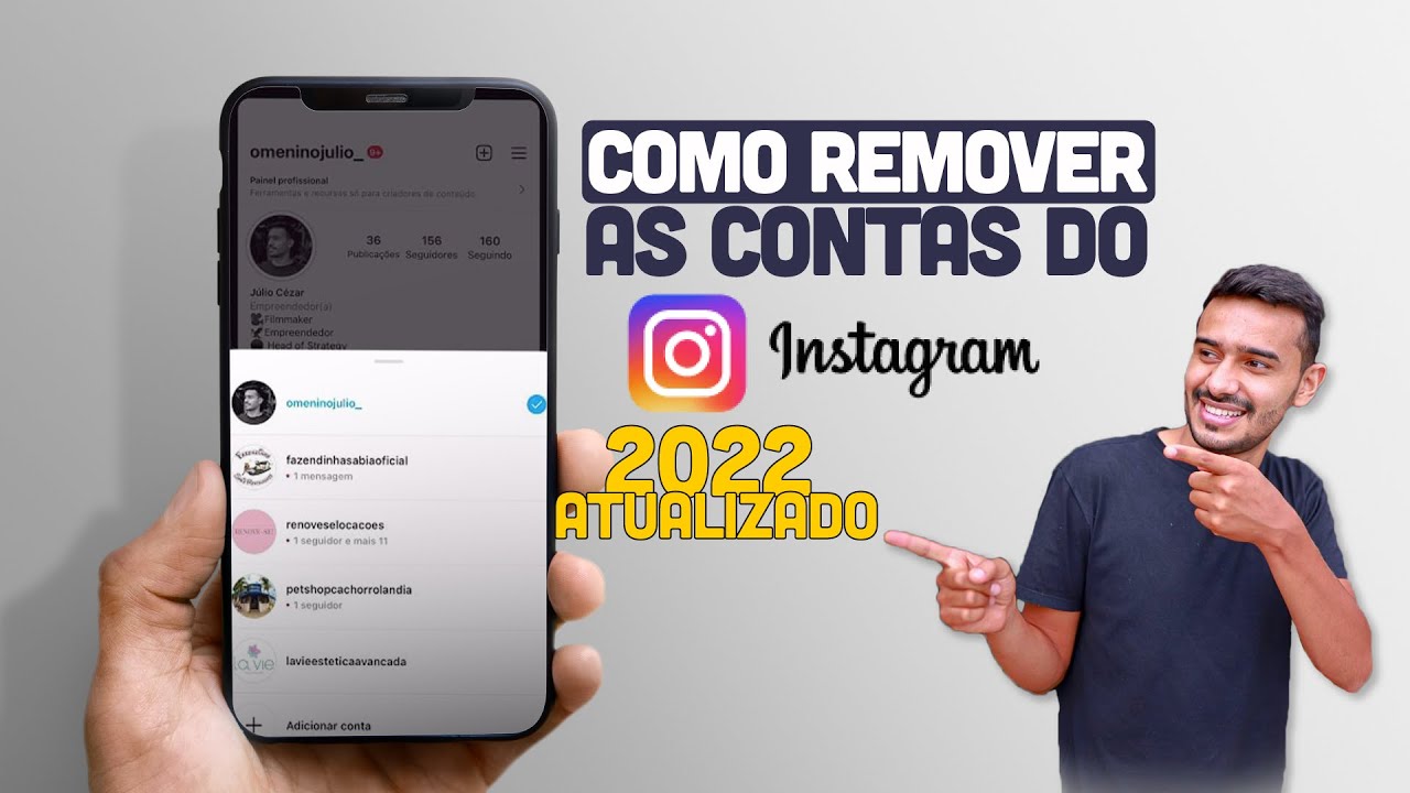COMO REMOVER OU DESCONECTAR CONTA DO INSTAGRAM - 2022 ATUALIZADO - IOs e ANDROID