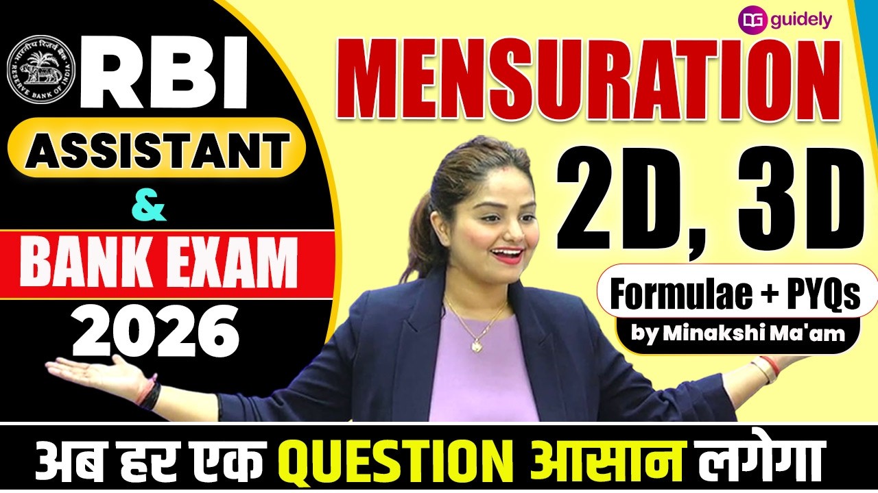 Mensuration One Shot | 2D & 3D  Formula + PYQs | RBI Assistant 2026 | Bank Exams Quant