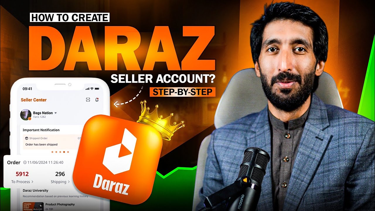 How to create Daraz Seller Account,  Daraz Seller Account kasy banain