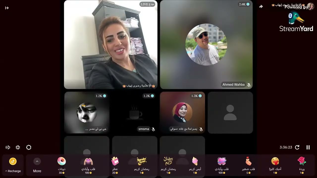 لقاء احمد وهبه مع الاعلامية رضوى ومهاجر  و الحديث بقضية مرزة