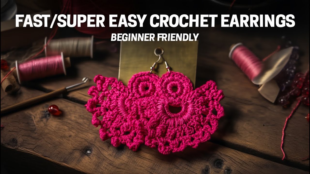 Fast/ Super Easy Crochet Earrings