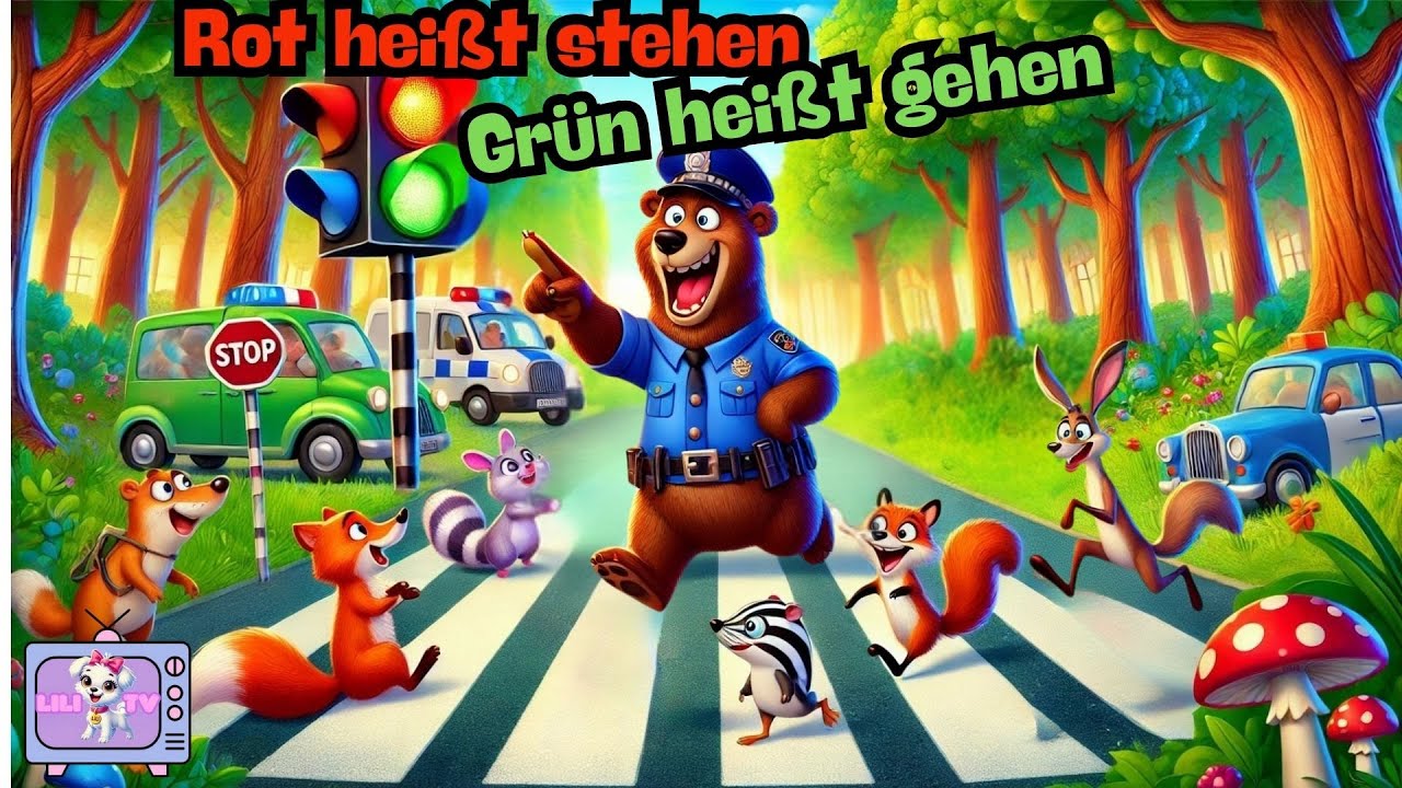 Kinderlieder: Die Ampel lernen 🚦 | Kinderlied über Verkehr und Regeln