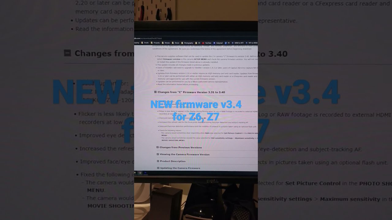 NEW massive firmware update v3.4 for Nikon Z6, Z7