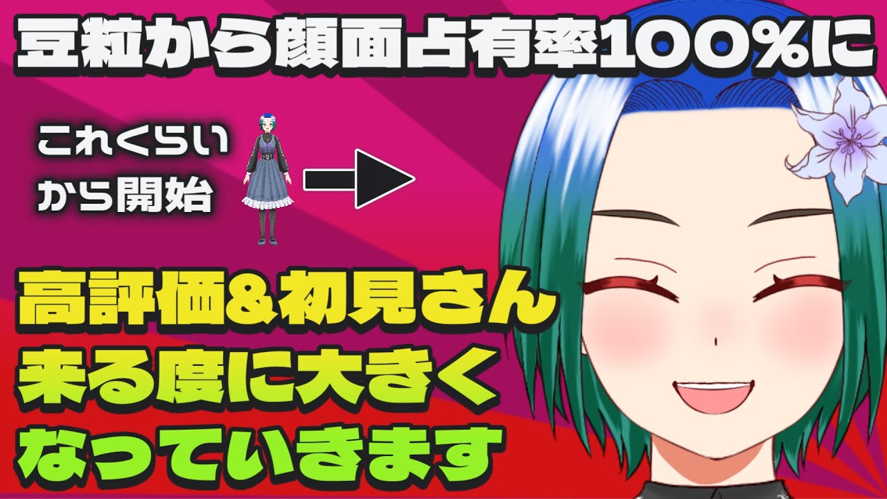 【達成させて欲しい！】初見さん来る＆高評価でサイズが大きくなっていきます。豆粒大から画面占有率100％目指すBIGチャンス！【VTuber/型羽ルト】