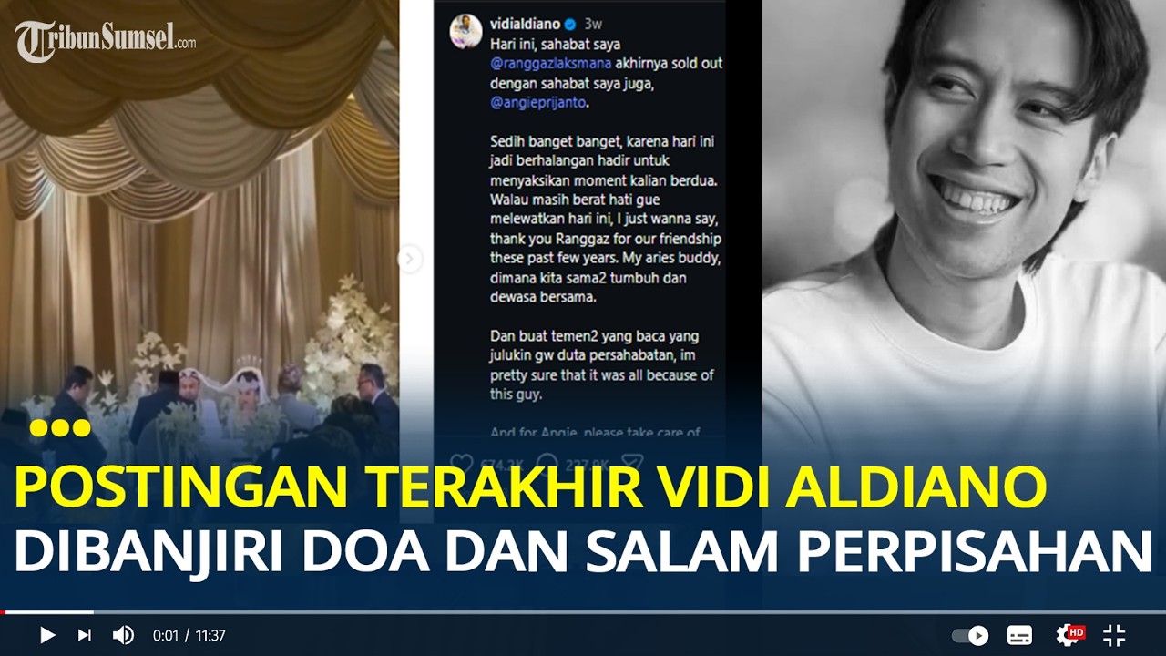 Postingan Terakhir Vidi Aldiano Sebelum Meninggal Dunia, Dibanjiri Doa dan Salam Perpisahan