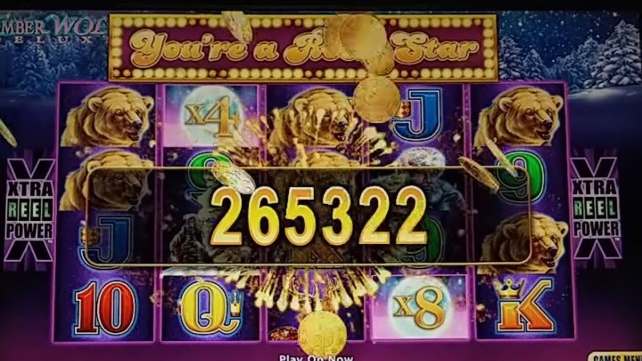 Huge Timberwolf Deluxe Slot Jackpot Handpay!  Over 1000x!