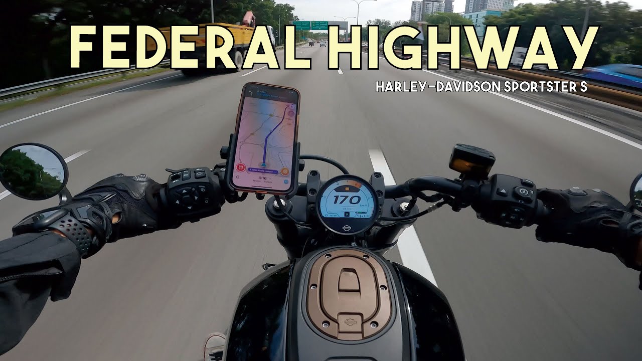 Daytime at Federal Highway | Harley Davidson Sportster S | Pure Sound 4k