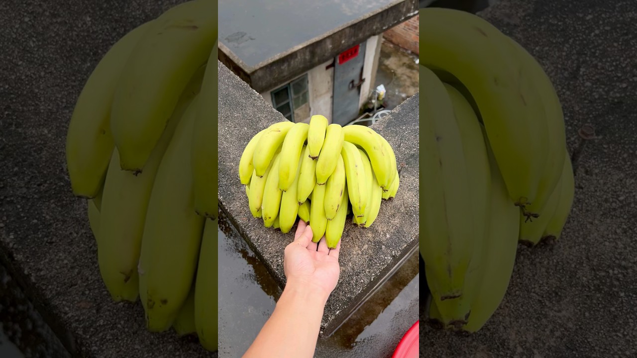 Experiment: Will bananas and watermelons explode when they roll down a tall building? 🍉🍌#shorts