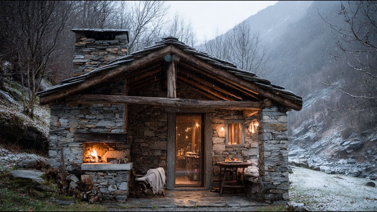 Hidden Alpine Stone Cabin | Quiet Mountain Life