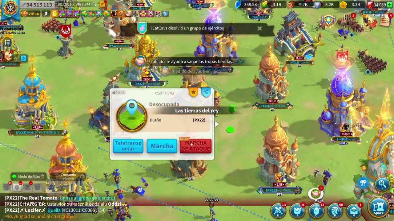 Apertura paso 8  tierras del rey part. 1 - Rise of kingdoms