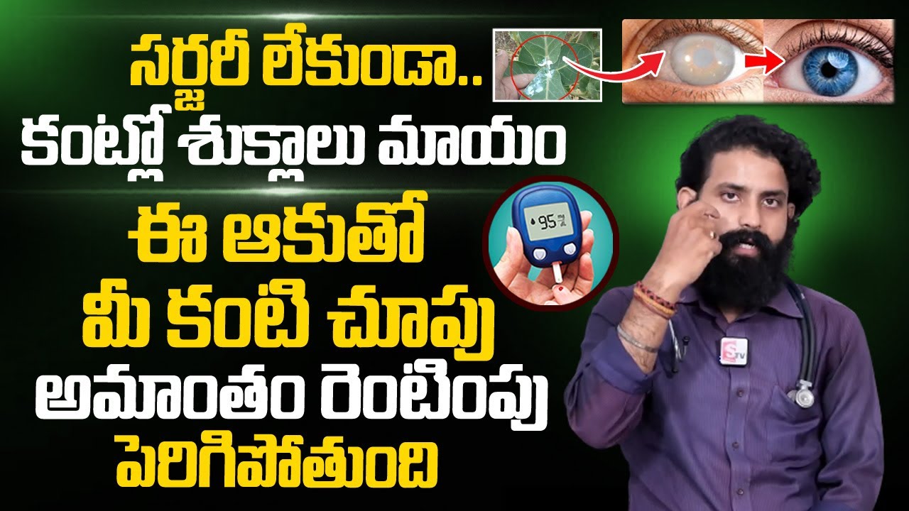 ఈ ఆకుతో కంట్లో శుక్లాలు మాయం |Dr.Aditya Ranganadh about Cataract Eye | Diabetic Retinopathy|PlayEven