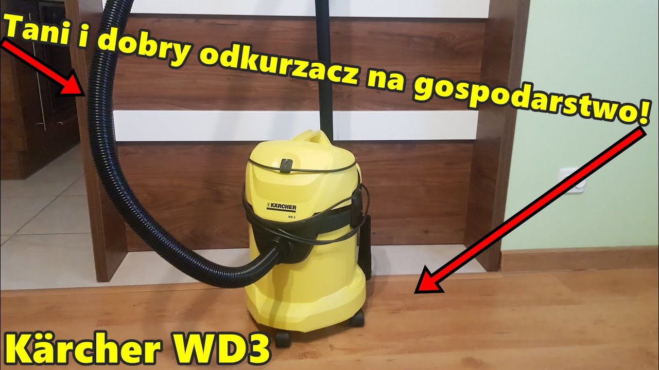 K&auml;rcher WD3 | Najtańszy i najlepszy odkurzacz poniżej 300 zł | Musisz go mieć w gospodarstwie!