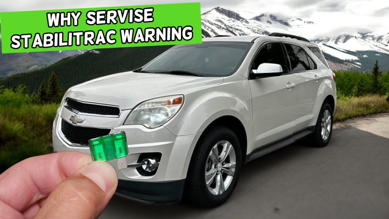 Why Service Stabilitrak Warning CHEVROLET EQUINOX 2010 2011 2012 2013 2014 2015 2016 2017