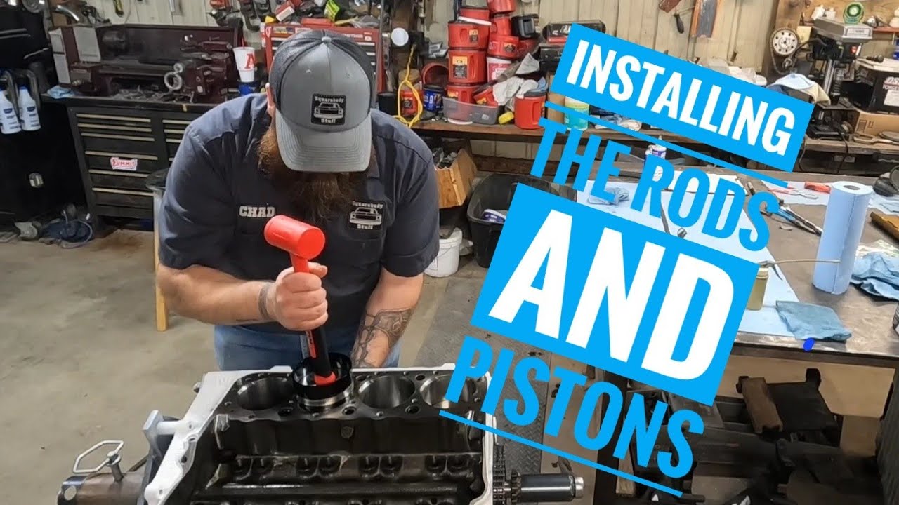 Installing rods and pistons in the nitrous 339 sbc stroker. #becauseracetruck