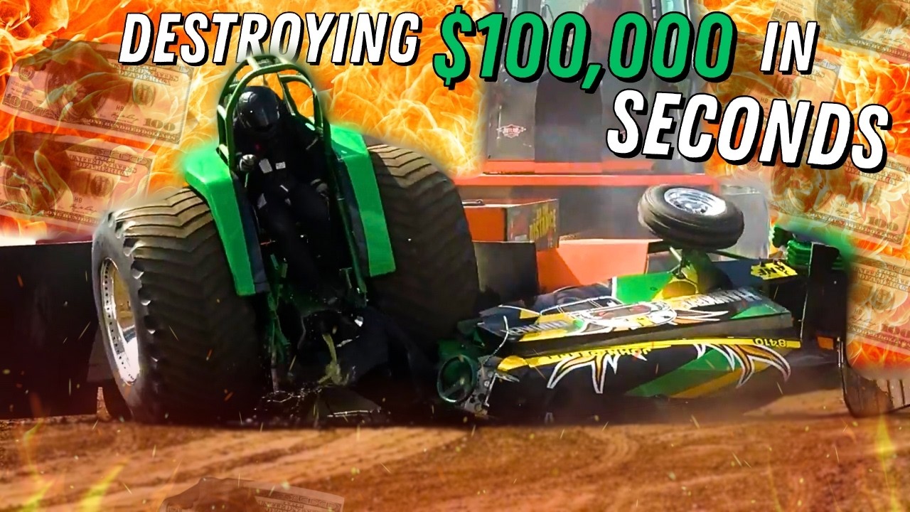 EXTREME Tractor & Truck Pulling Wild Rides, Wrecks, & Fires!