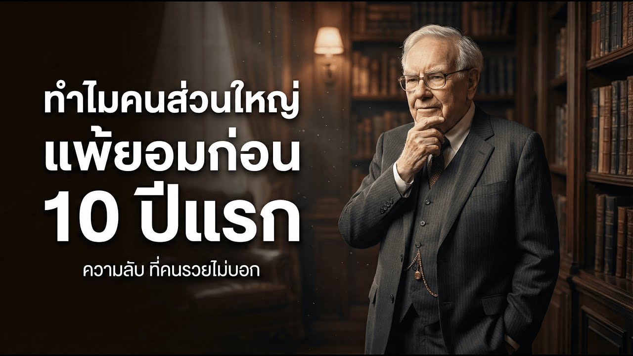 10 ปีแรกของการลงทุน ที่ 90% ยอมแพ้ก่อนเห็นเงินล้าน | ความจริงที่ไม่มีใครบอก | คิดแบบคนสำเร็จ