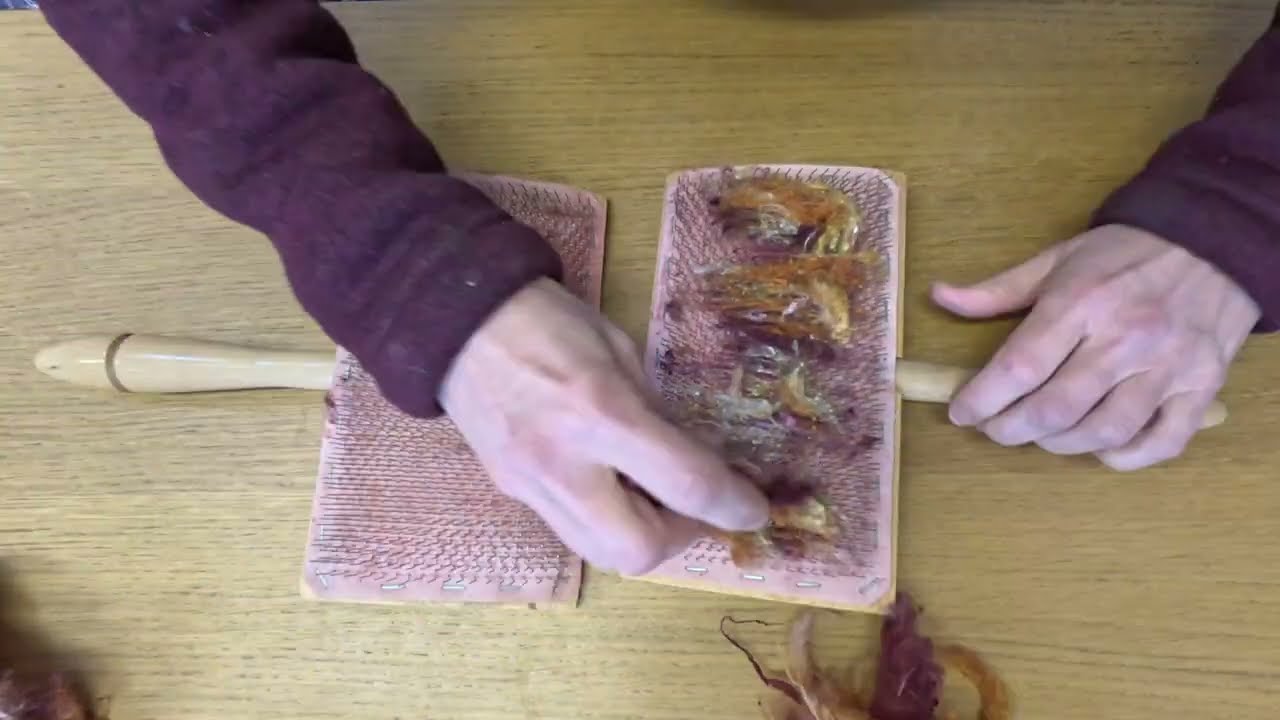 Hand Carding Silk Noil