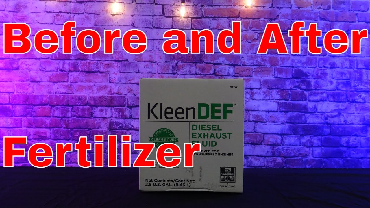 До и после удобрения жидкостью Def Fluid