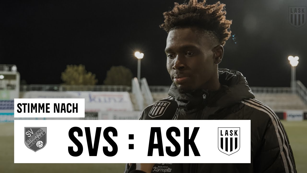 Torsch&uuml;tze Keba Cisse nach dem Einzug ins Viertelfinale I SV Stripfing - LASK