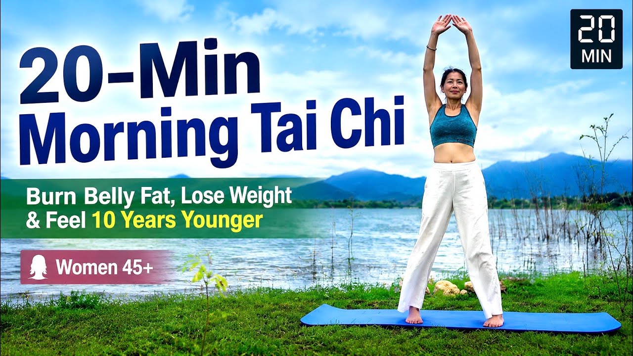 20-Min Morning Tai Chi | Burn Belly Fat, Lose Weight & Feel 10 Years Younger | Women 45+