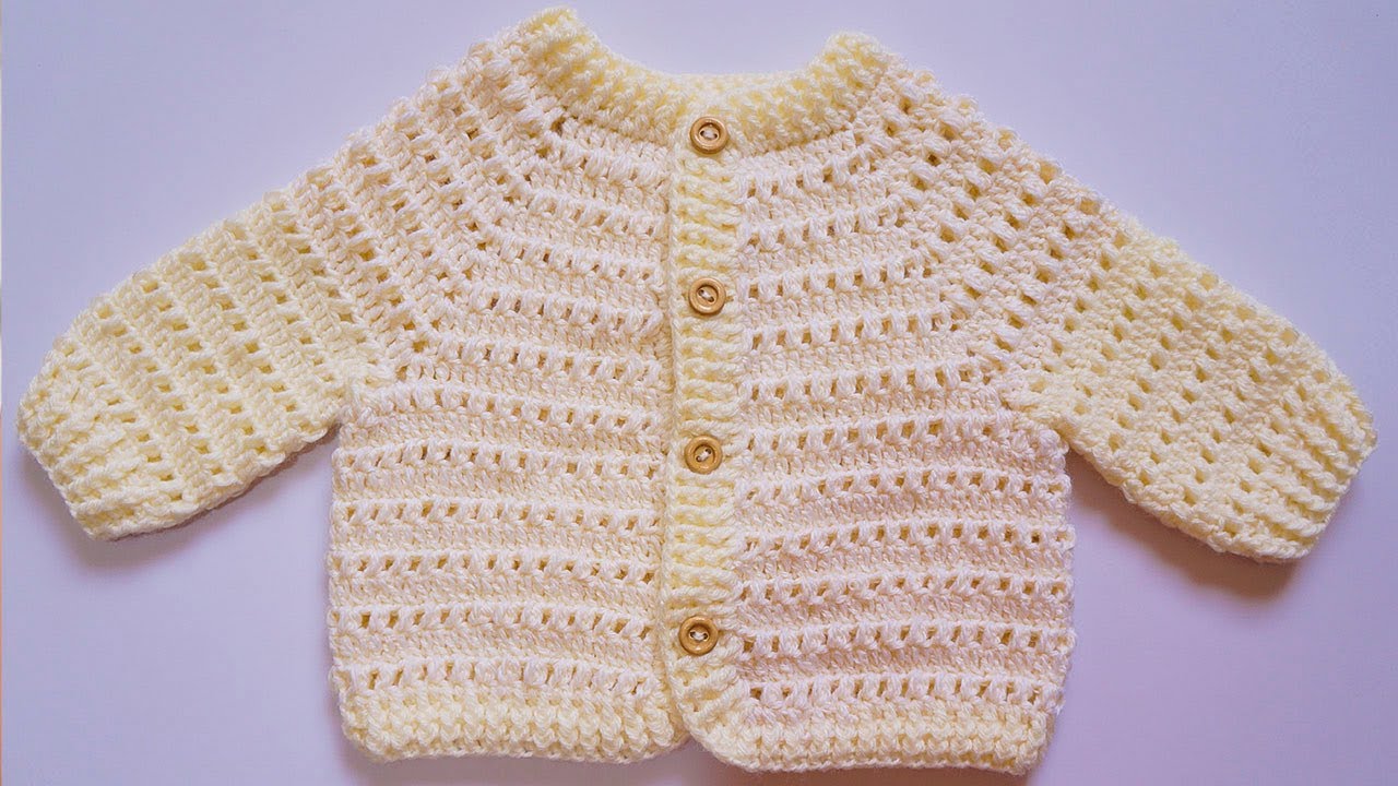 🌈Como Tejer Suéter a Crochet para BEBES UNISEX  PASO A PASO😍 CHAQUETA, ABRIGO, CHOMPA‼