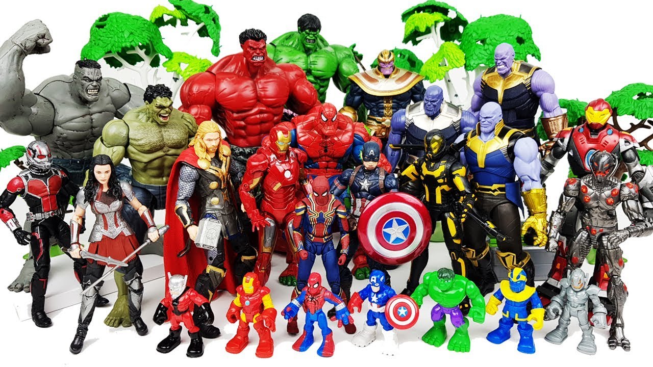 Thor & Hulk vs Thanos Battle, Go~! Avengers Spider Man, Iron Man, Ant Man, Captain America