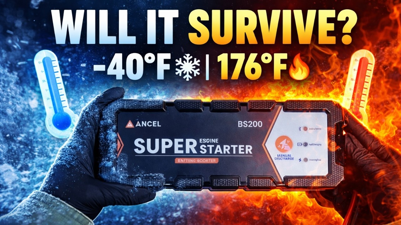 ANCEL BS200 Super Starter Temperature Test: Does It Work at -40°F and 176°F?