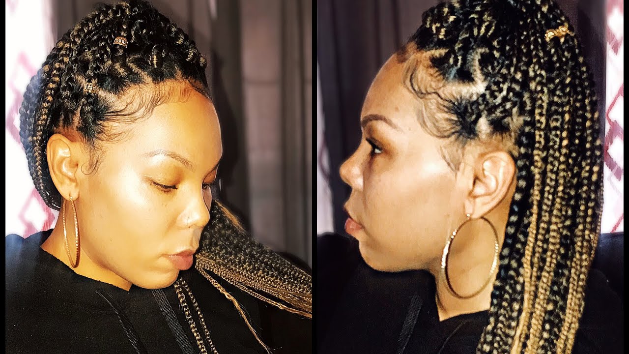 How To: Beginner Box Braid using Rubber Band and Crochet Method (Step by Step)