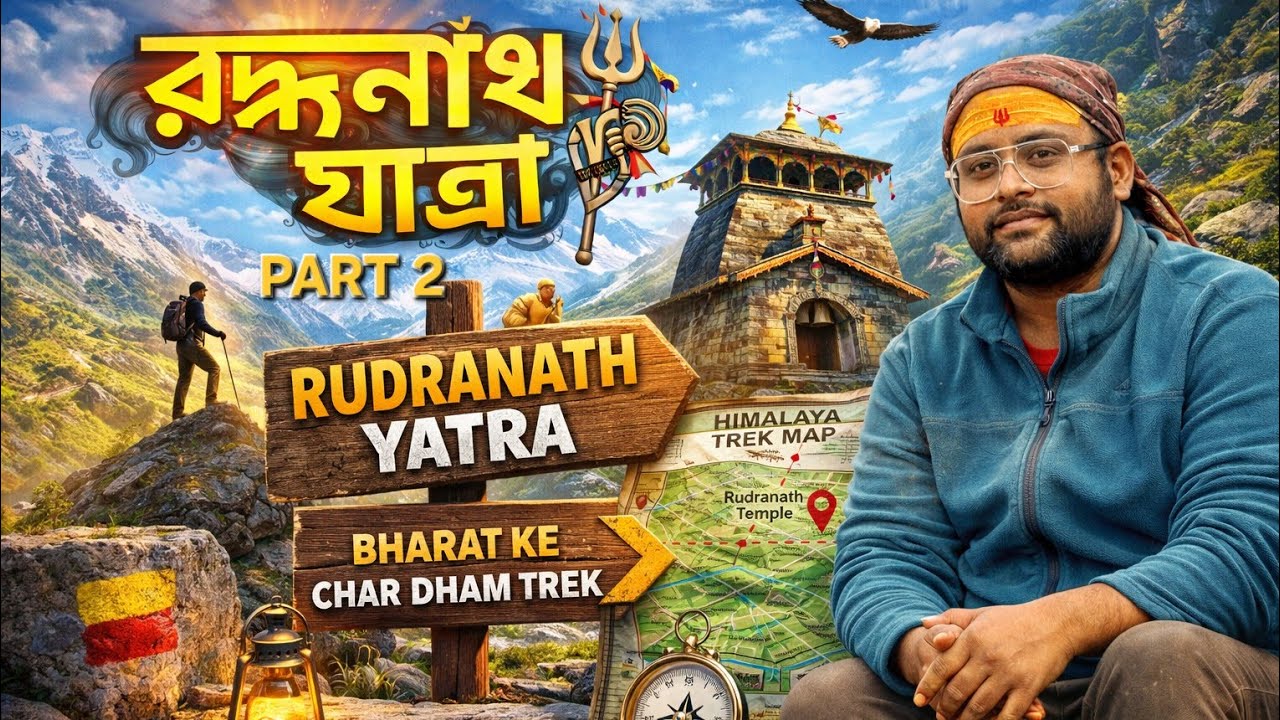 Rudranath Yatra Part 2|| RUDRANATH TEMPLE TREAK IN BENGALI #rudranathtemple 