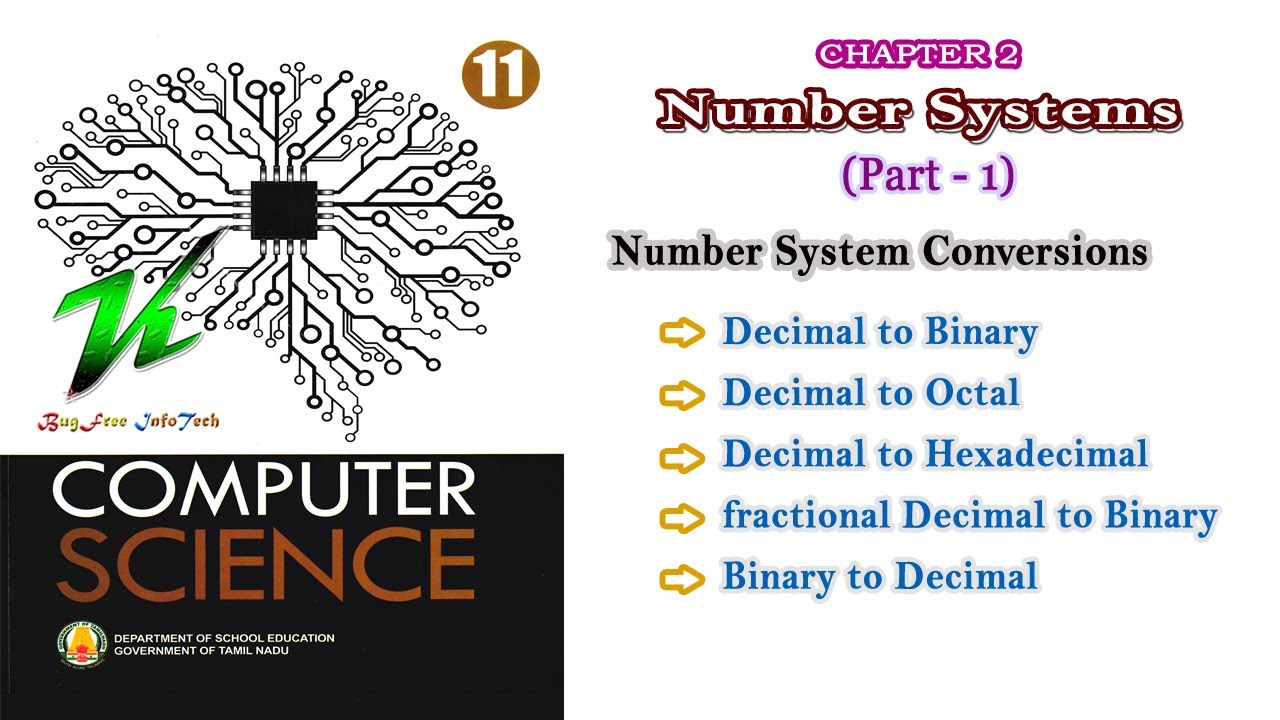 Chapter 2 (Part 1) | Number System Conversions | 11th Computer Science, Applications &Technology