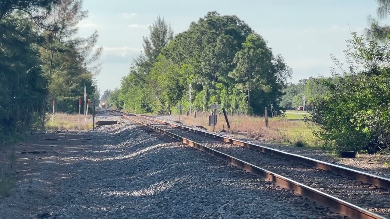 Amtrak Silver Meteor Doing 78 MPH Southbound in Palm Beach County April 14, 2025