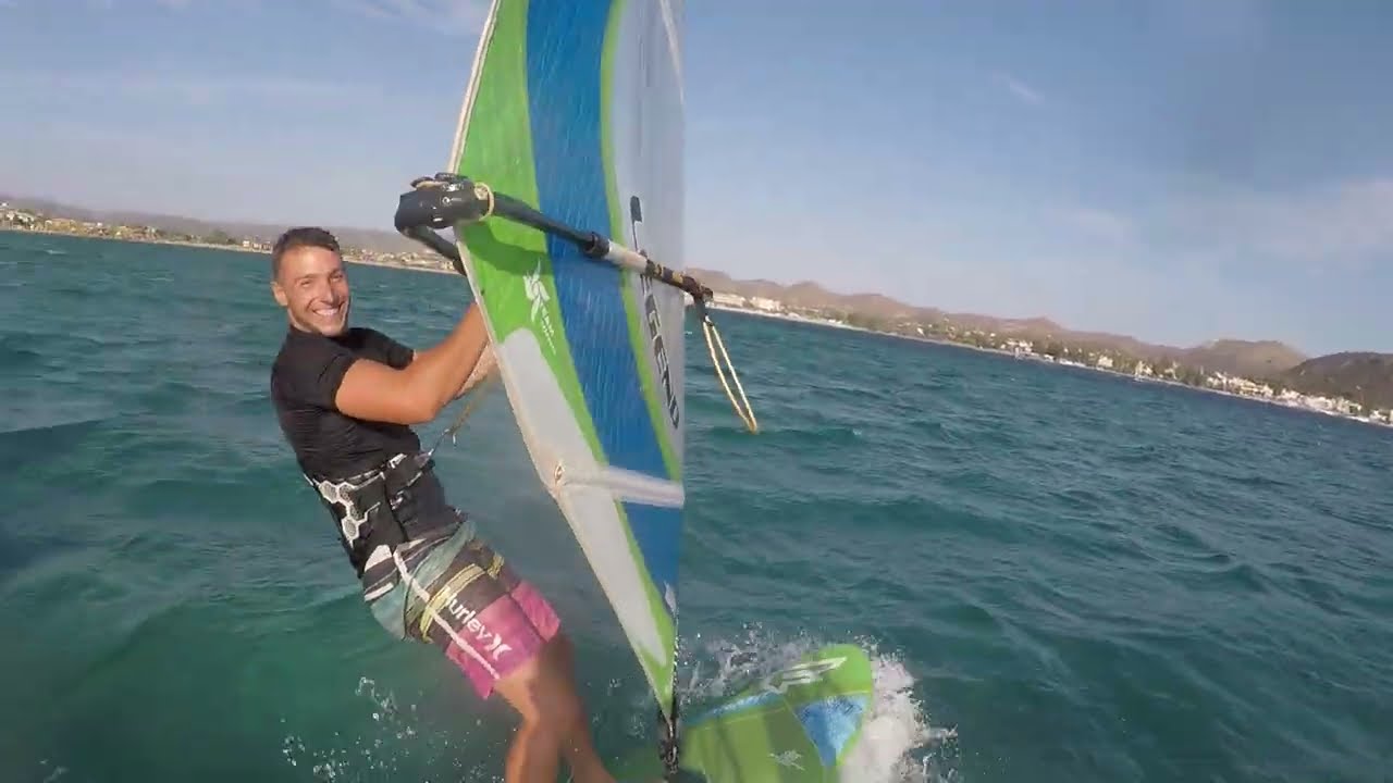 Windsurfing Anavissos, headcam, Part 1