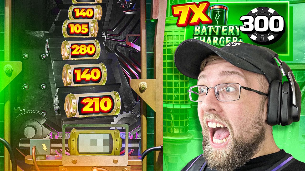INSANE 7X TOP SLOT BATTERY CHARGER GAME SHOW ON LIGHTNING STORM!